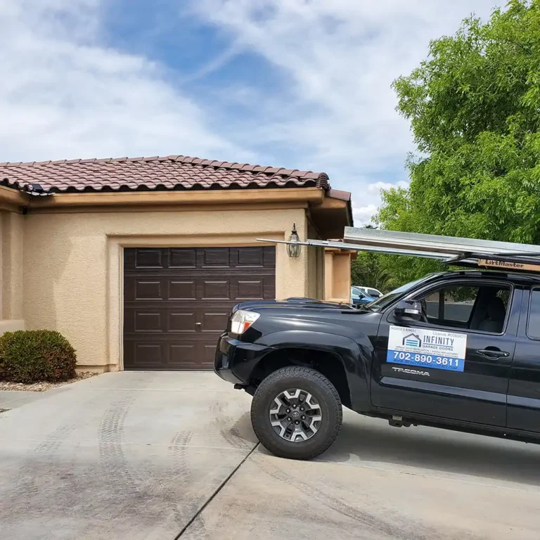 Garage Door Installation in Summerlin, NV Technician installing a garage door in Summerlin, NV