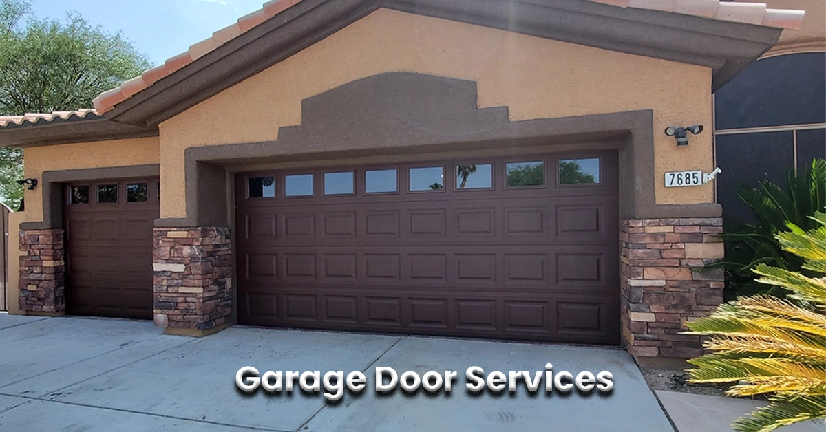 Modern garage door installation services in Las Vegas