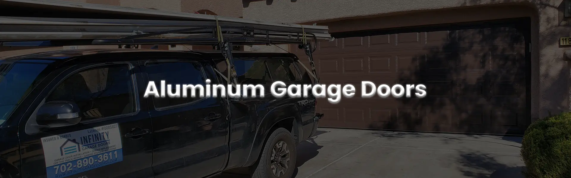 Aluminum garage doors in Las Vegas