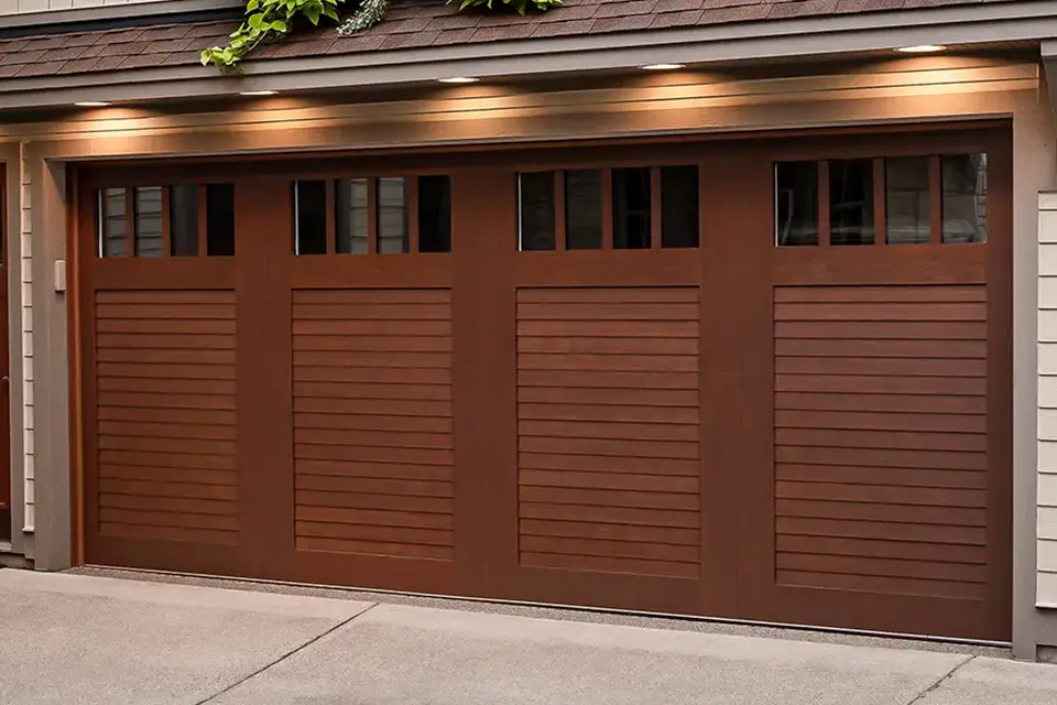 Carriage House Garage Door with Custom Windows