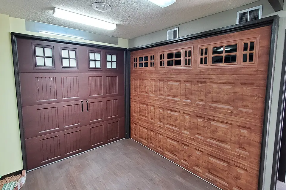 Carriage House Steel Garage Door in a Modern Las Vegas Home