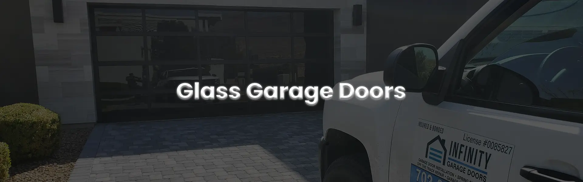 Glass garage doors in Las Vegas, NV