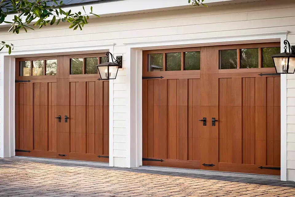 Modern Carriage House Garage Door in Las Vegas