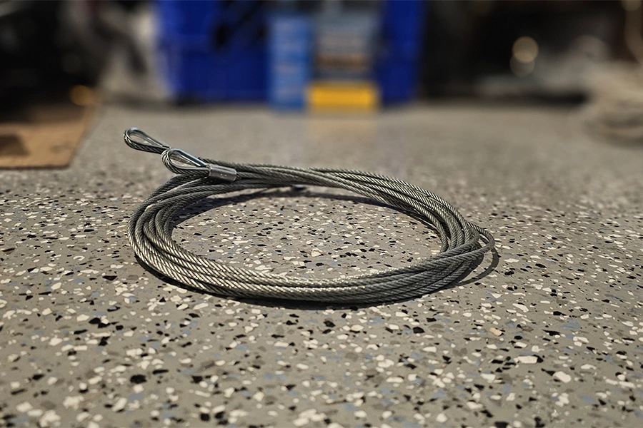 Types of garage door cables