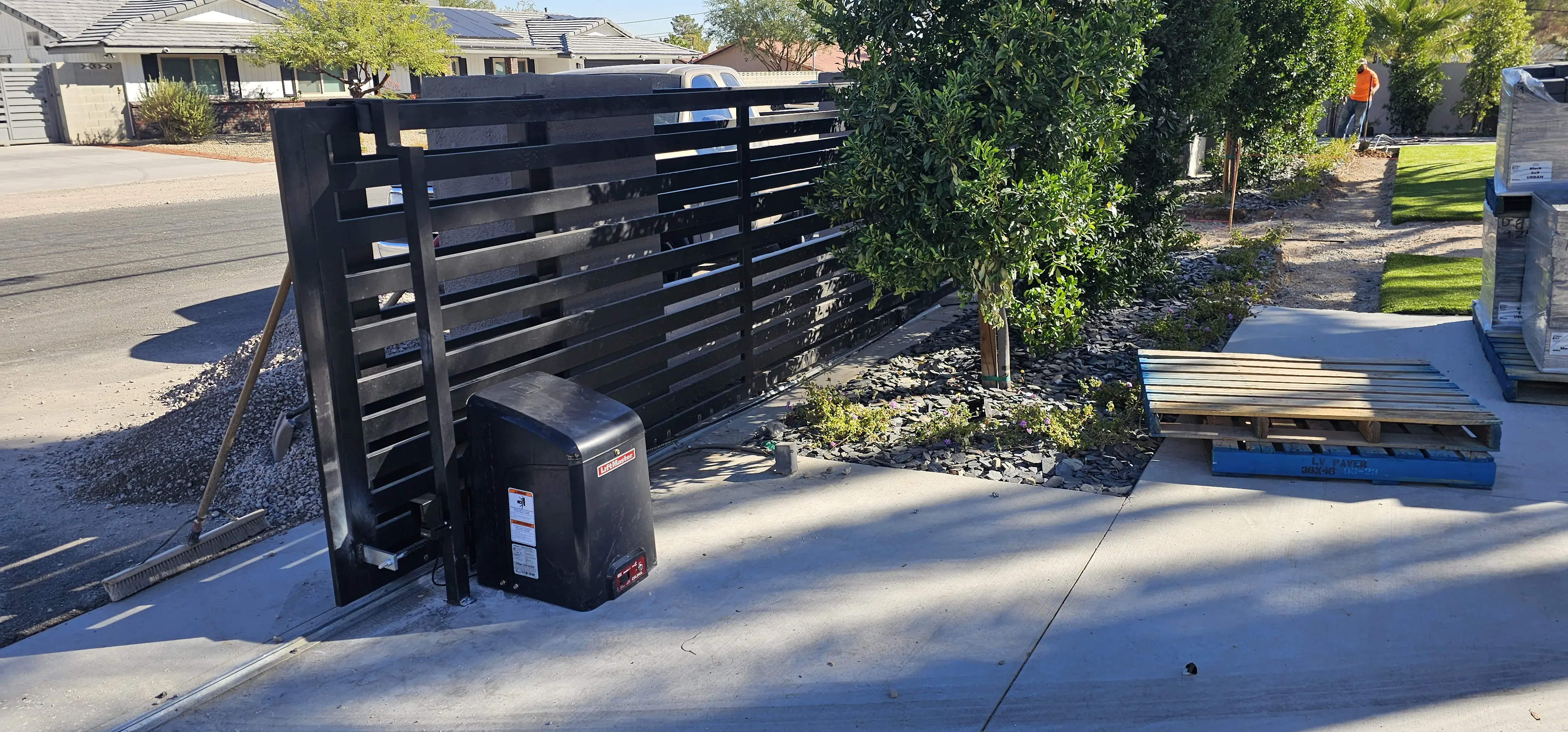 Sliding gate opener installation in Las Vegas