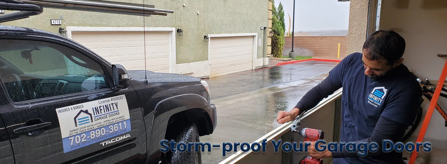 Storm-proof your garage doors in Las Vegas