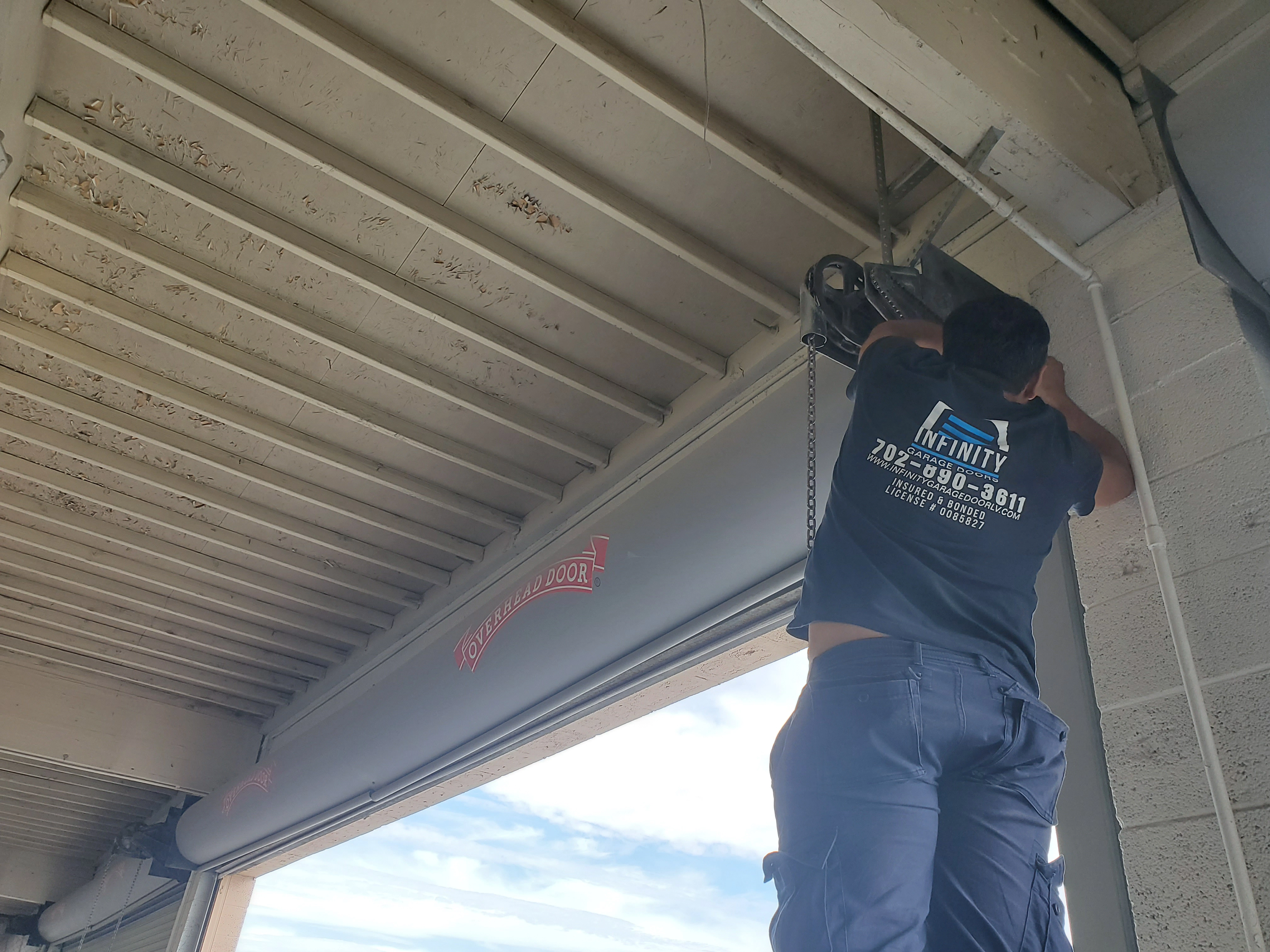 Roll-Up Steel Commercial Garage Door Repair in Las Vegas